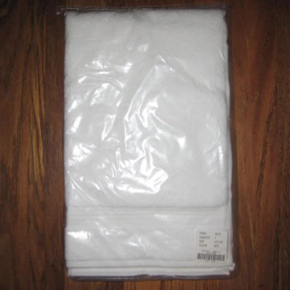 NWT Set of 2 Sundance Hand Towels White Original Package Cotton Made in Turkey